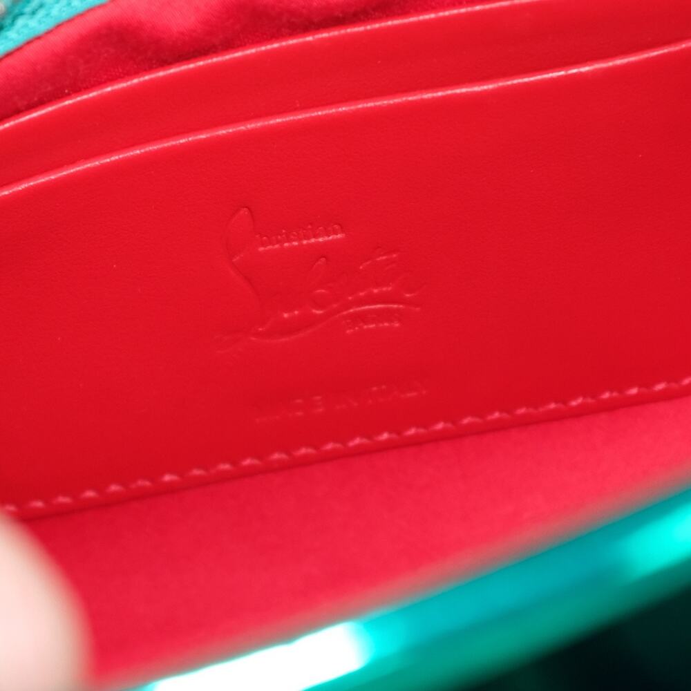 Christian Louboutin Loubitwist Iceberg Specchio Bag - Green Metallic, NWT - Picture 8 of 11